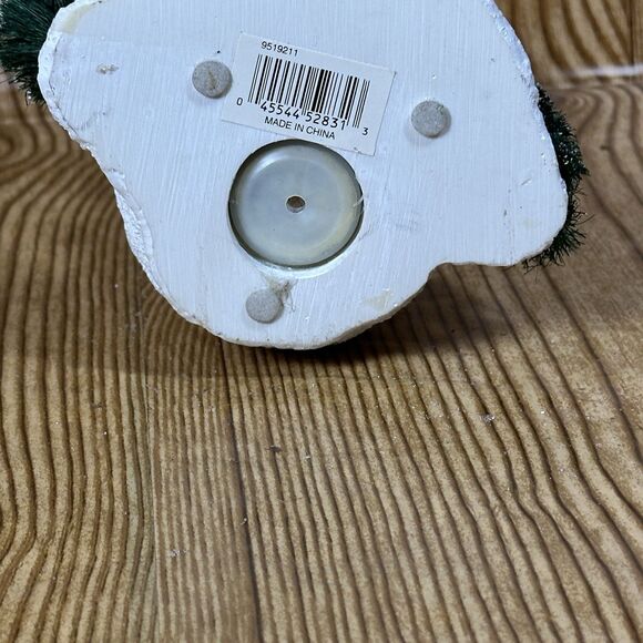 Snowman‎ Resin Figure Trinket Box 6.5” Detailed Christmas Bottle Brush Trees - Picture 10 of 11